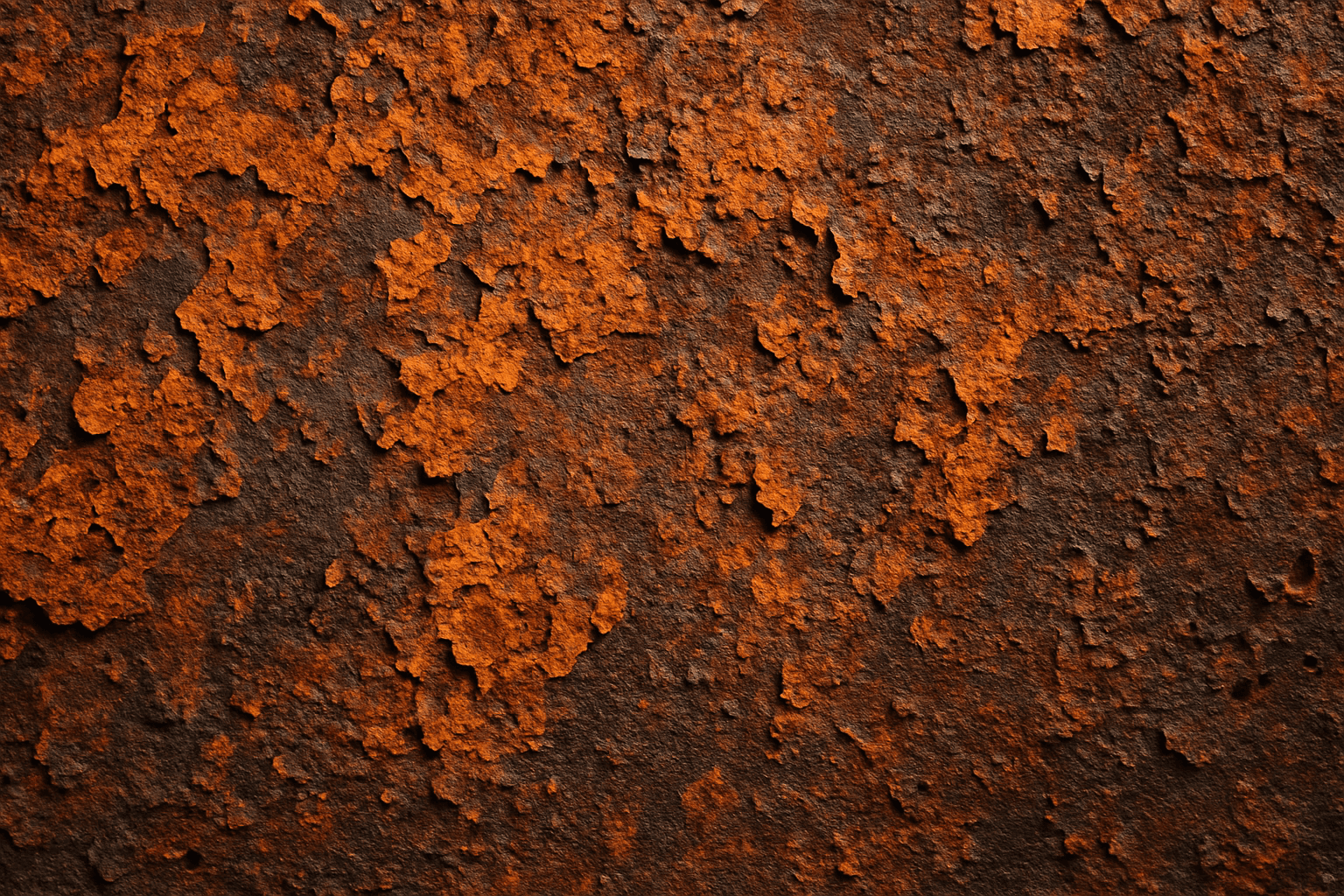 Close-up of aged rusted metal texture showing flaky rust and corroded surface