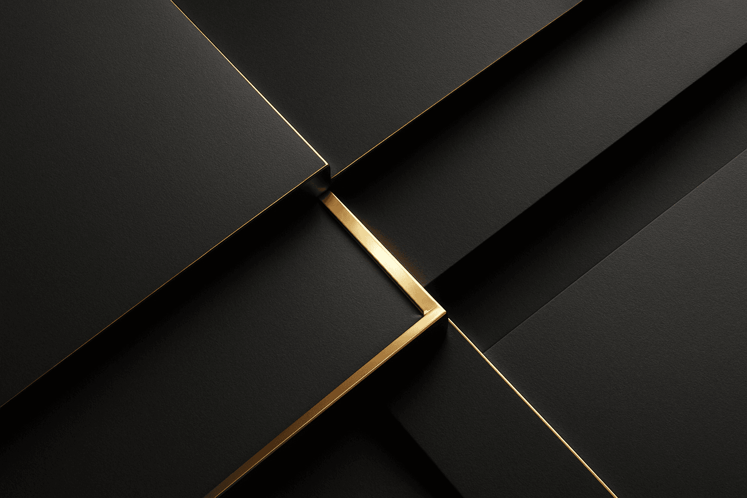 Elegant black and gold color palette showcasing luxurious textures and lighting