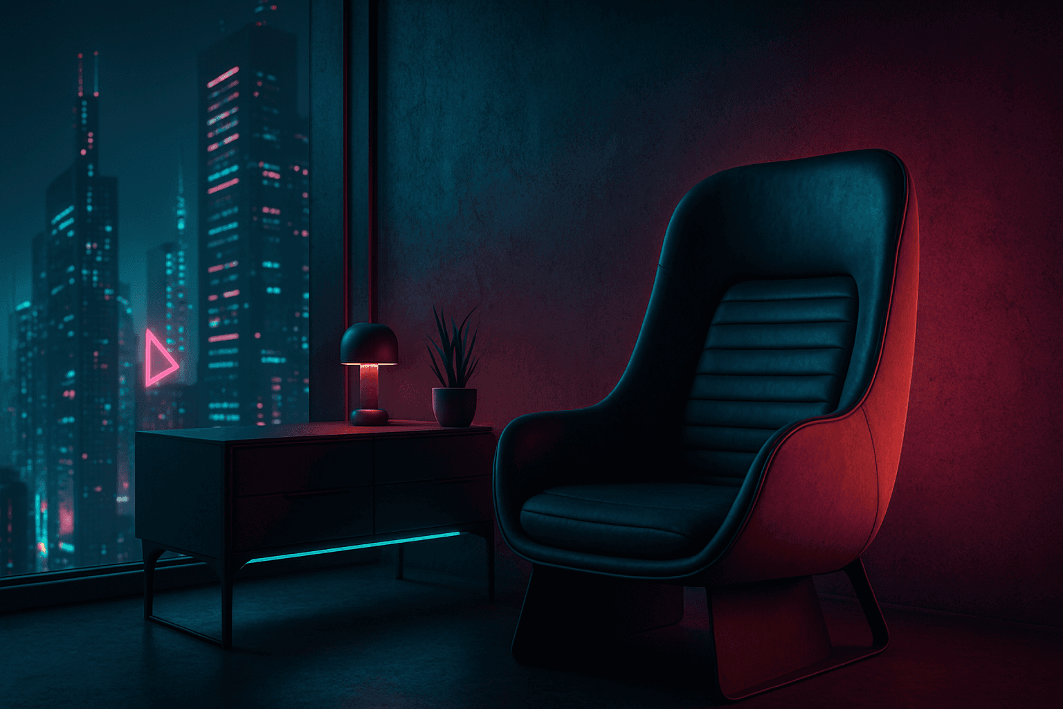 Cyberpunk AI prompt keyword hero image for the PromptAtlas Style category