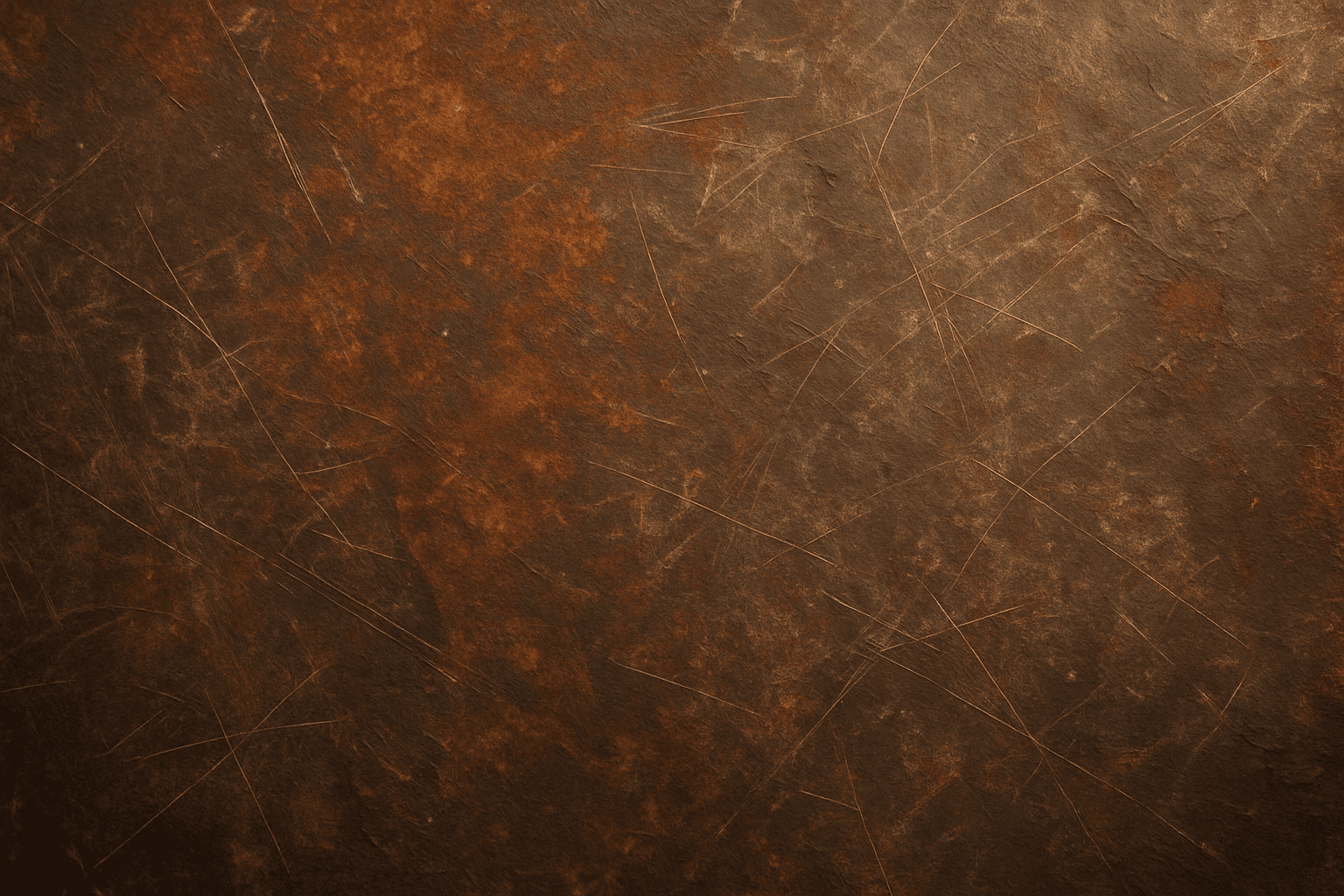 Close-up of rustic metal texture showing rust, scratches, and weathered patina