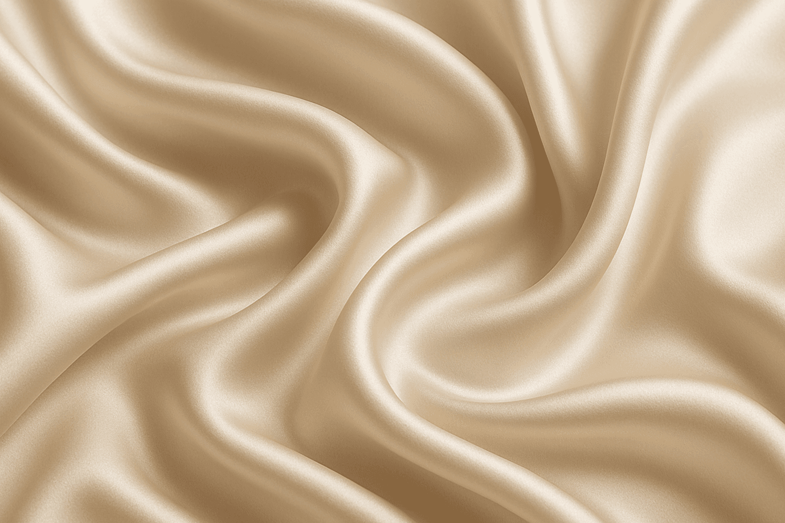 Close-up of smooth silk fabric showing glossy texture and elegant folds