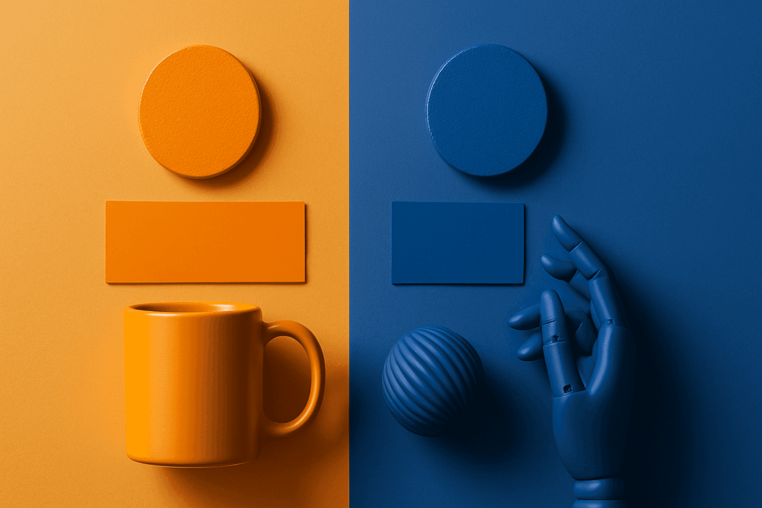 Complementary Colors AI prompt keyword hero image for the PromptAtlas Color category