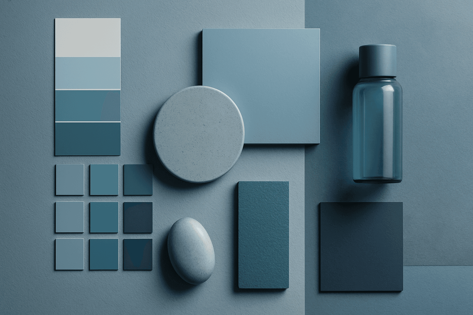 Cool Tones AI prompt keyword hero image for the PromptAtlas Color category