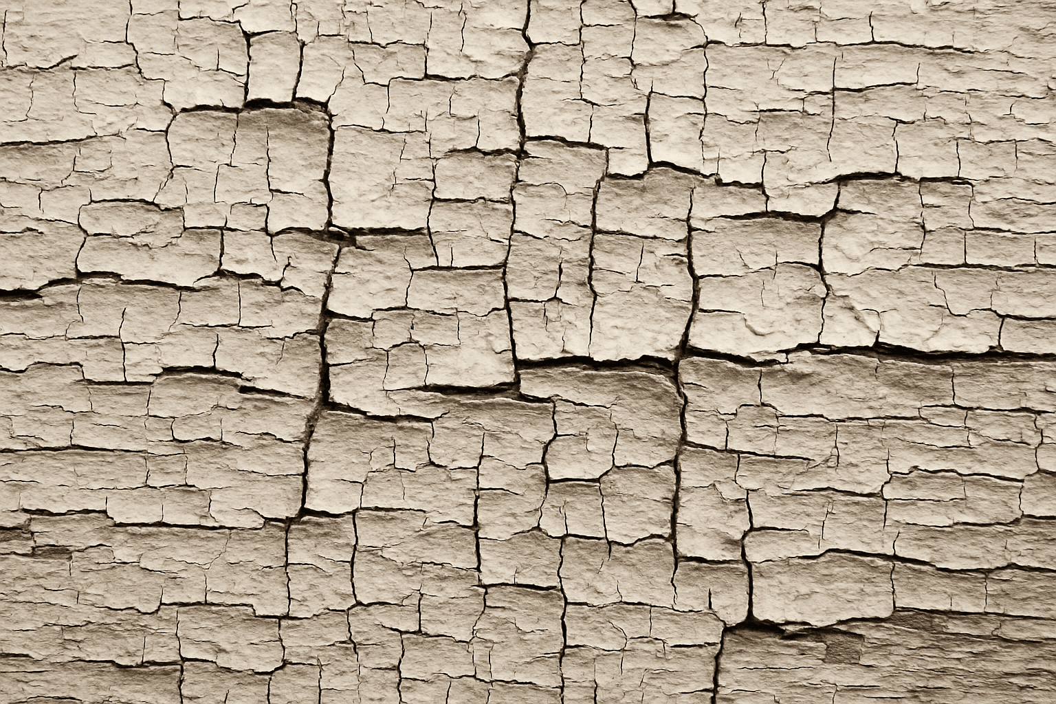 Close-up of cracked paint texture on weathered wooden surface under natural light