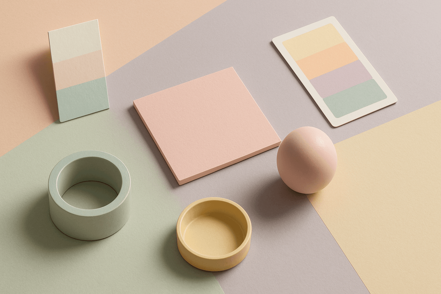Pastel Colors AI prompt keyword hero image for the PromptAtlas Color category