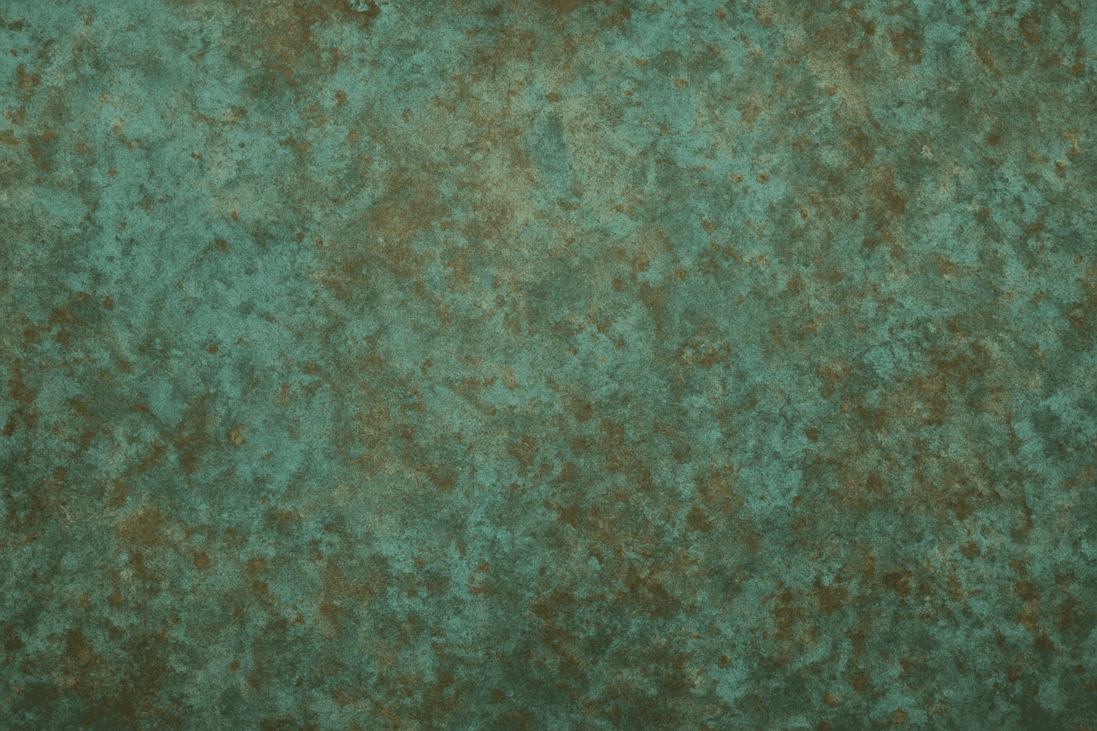 Close-up of metal surface featuring detailed patina finish with greenish-blue oxidized texture