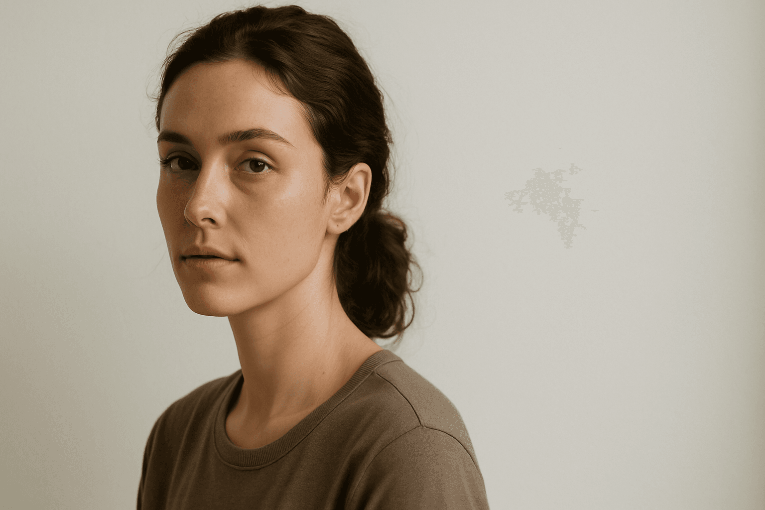 Example of Rule of Thirds Layout applied in a modern editorial AI-generated image of a female portrait