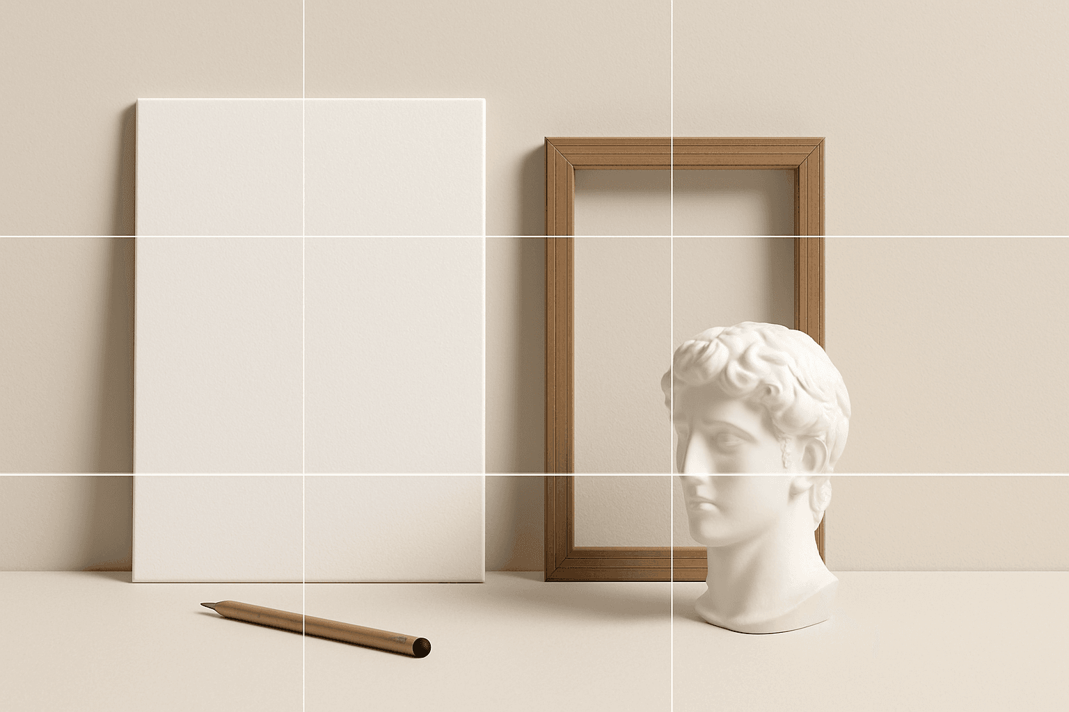 Rule of Thirds AI prompt keyword hero image for the PromptAtlas Composition category