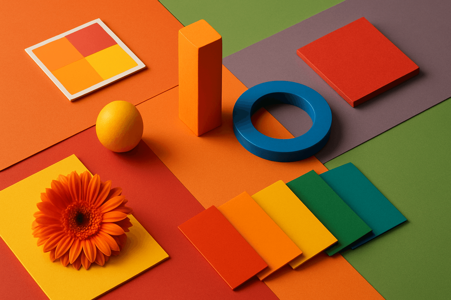 Vibrant Colors AI prompt keyword hero image for the PromptAtlas Color category